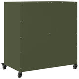 Buffet vert olive 68x39x72 cm acier