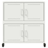 Buffet blanc 68x39x72 cm acier