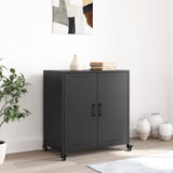 Schwarzes Sideboard 68,5x39x72 cm aus Stahl