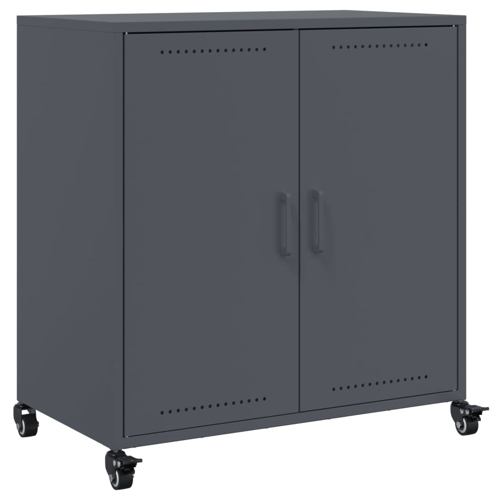 Buffet anthracite 68,5x39x72 cm acier