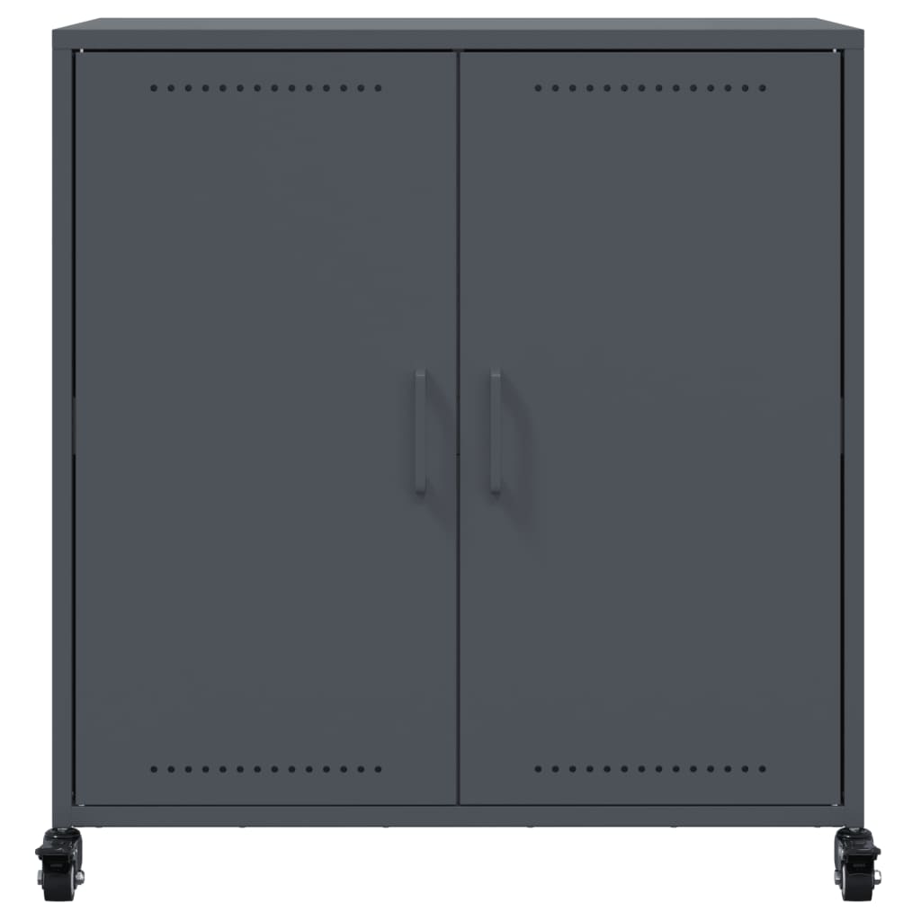 Buffet anthracite 68,5x39x72 cm acier