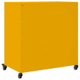 Buffet jaune moutarde 68,5x39x72 cm acier