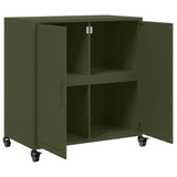 Buffet vert olive 68,5x39x72 cm acier