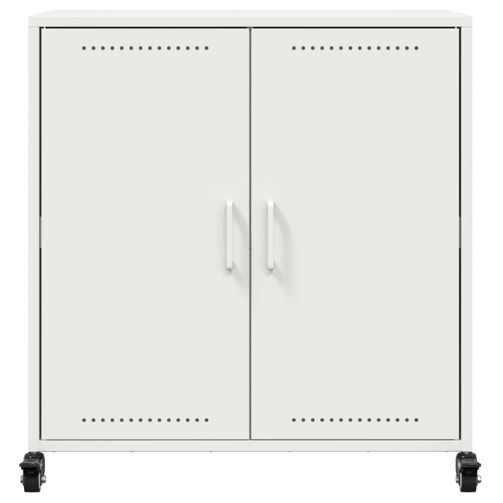 Buffet blanc 68,5x39x72 cm acier