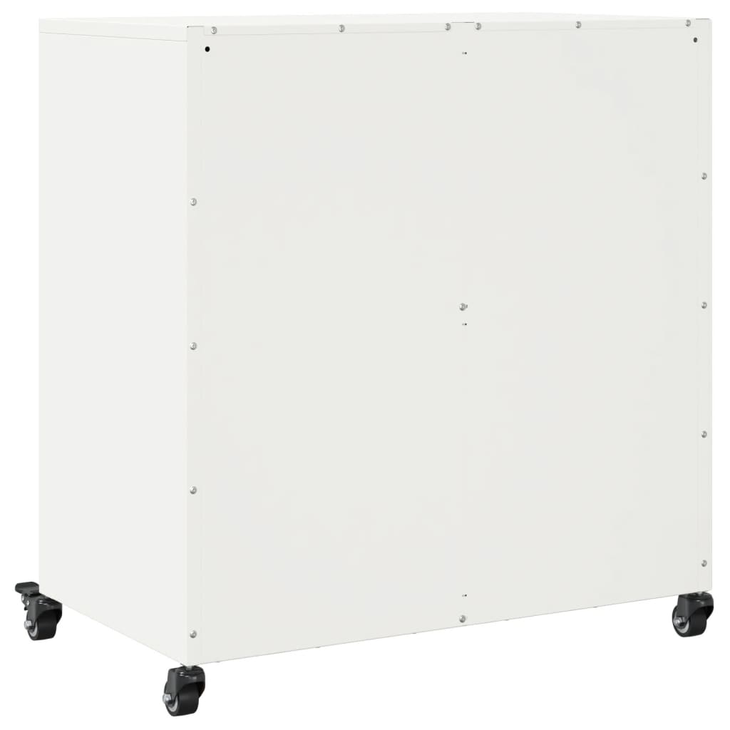 Buffet blanc 68,5x39x72 cm acier