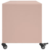 Meuble TV rose 100,5x39x43,5 cm acier