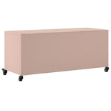 Meuble TV rose 100,5x39x43,5 cm acier