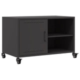 Meuble TV noir 68x39x43,5 cm acier