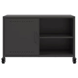 Meuble TV noir 68x39x43,5 cm acier