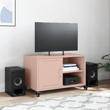 Meuble TV rose 68x39x43,5 cm acier