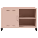 Meuble TV rose 68x39x43,5 cm acier