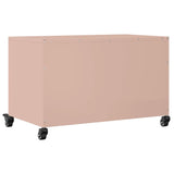 Meuble TV rose 68x39x43,5 cm acier