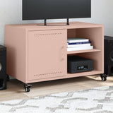 Meuble TV rose 68x39x43,5 cm acier