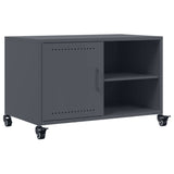 Meuble TV anthracite 68x39x43,5 cm acier