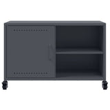 Meuble TV anthracite 68x39x43,5 cm acier