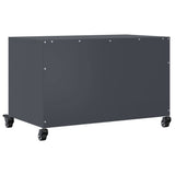 Meuble TV anthracite 68x39x43,5 cm acier