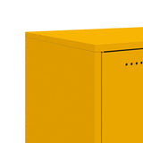 Meuble TV jaune moutarde 68x39x43,5 cm acier