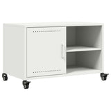 Meuble TV blanc 68x39x43,5 cm acier