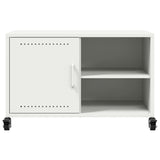 Meuble TV blanc 68x39x43,5 cm acier