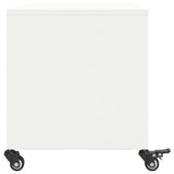 Meuble TV blanc 68x39x43,5 cm acier