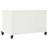 Meuble TV blanc 68x39x43,5 cm acier