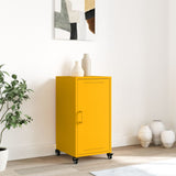 Buffet jaune moutarde 36x39x72 cm acier