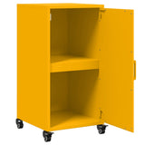 Buffet jaune moutarde 36x39x72 cm acier