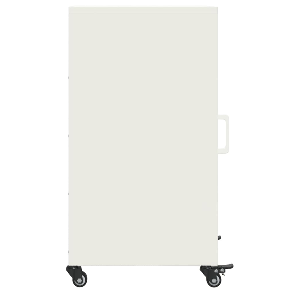 Buffet blanc 36x39x72 cm acier