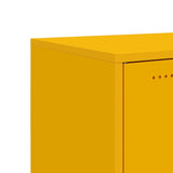 Buffet jaune moutarde 100,5x39x72 cm acier