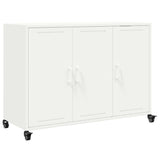 Buffet blanc 100,5x39x72 cm acier