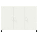 Buffet blanc 100,5x39x72 cm acier