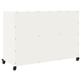 Buffet blanc 100,5x39x72 cm acier