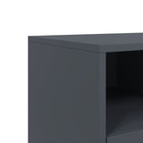 Meuble TV anthracite 100,5x39x43,5 cm acier