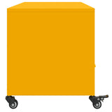 Meuble TV jaune moutarde 100,5x39x43,5 cm acier