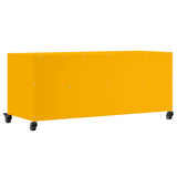 Meuble TV jaune moutarde 100,5x39x43,5 cm acier