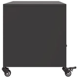 Meuble TV noir 68x39x43,5 cm acier