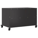 Meuble TV noir 68x39x43,5 cm acier