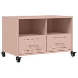 Meuble TV rose 68x39x43,5 cm acier