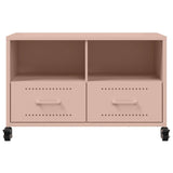 Meuble TV rose 68x39x43,5 cm acier