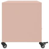 Meuble TV rose 68x39x43,5 cm acier