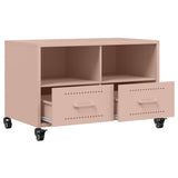 Meuble TV rose 68x39x43,5 cm acier