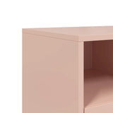 Meuble TV rose 68x39x43,5 cm acier