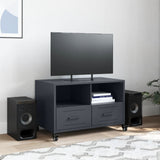 Meuble TV anthracite 68x39x43,5 cm acier