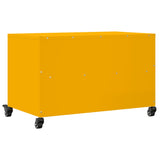 Meuble TV jaune moutarde 68x39x43,5 cm acier