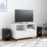 Meuble TV blanc 68x39x43,5 cm acier