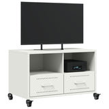 Meuble TV blanc 68x39x43,5 cm acier