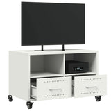 Meuble TV blanc 68x39x43,5 cm acier