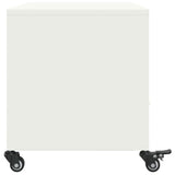 Meuble TV blanc 68x39x43,5 cm acier