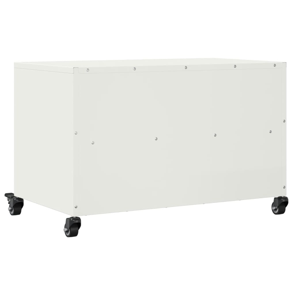 Meuble TV blanc 68x39x43,5 cm acier