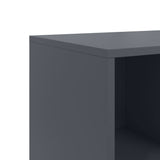 Buffet anthracite 100,5x39x72 cm acier